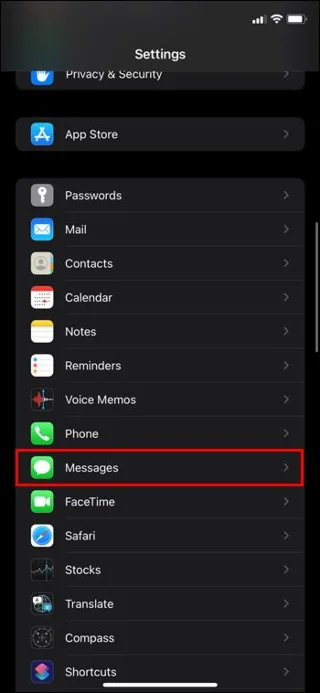 Kuinka estää viestit IMessagessa