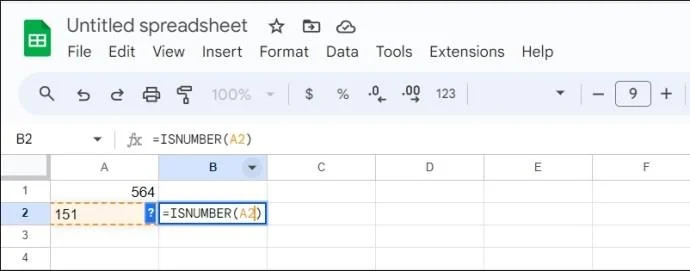 Hvordan konvertere tekst til tall i Google Sheets