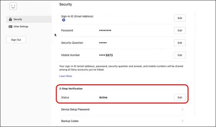 Как да включите или изключите 2FA на PS4