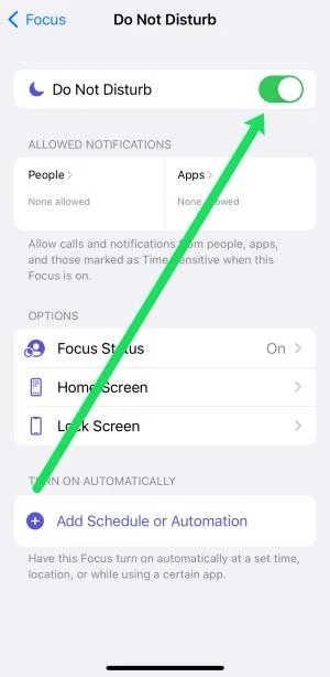 Πώς να απενεργοποιήσετε το Do Not Disturb στο iPhone