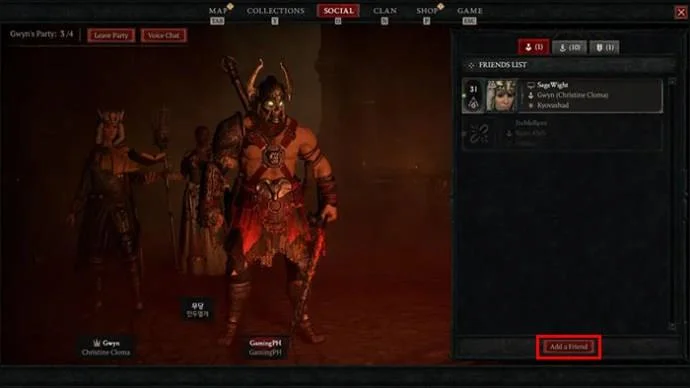 Как да играете Diablo 4 с приятели