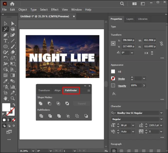Как да създадете изрязваща маска в Illustrator