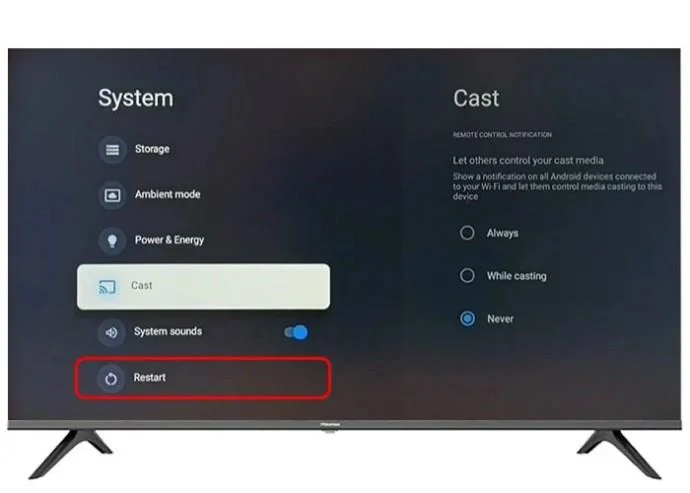 Kehittäjätilan kytkeminen päälle tai pois päältä Hisense-televisiossa