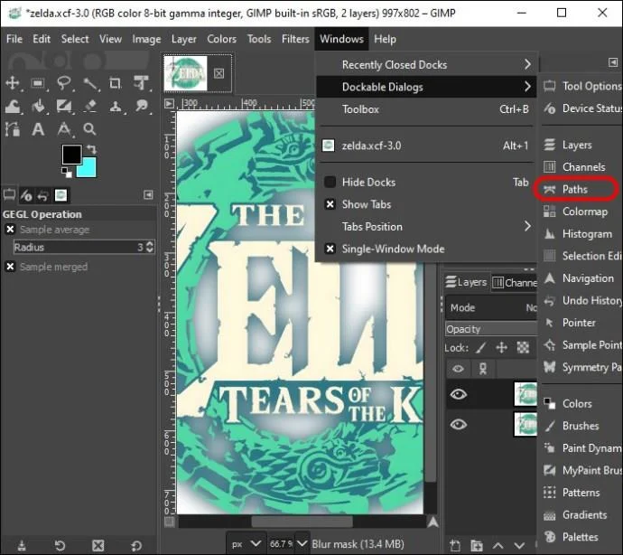 Πώς να εξάγετε ένα SVG στο GIMP