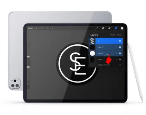 Kā Procreate izvēlēties vairākus slāņus