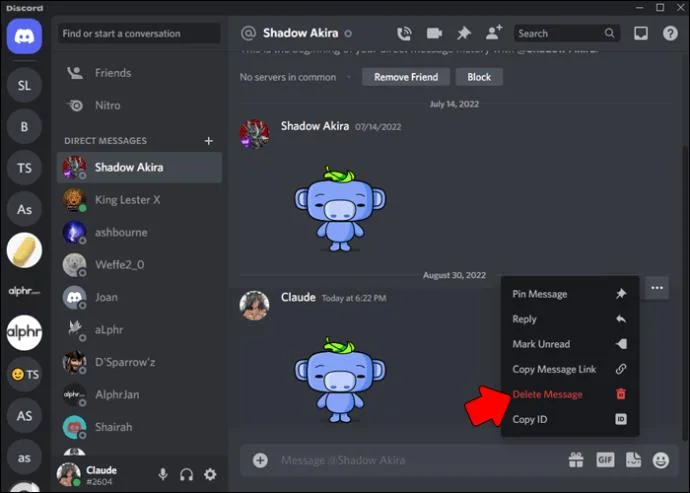 Hvernig á að eyða Discord DM úr tölvu eða fartæki
