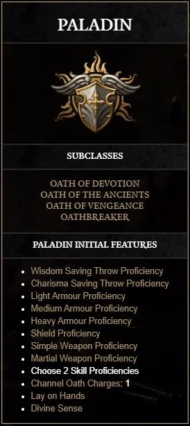 Όλες οι τάξεις στο Baldur'S Gate 3