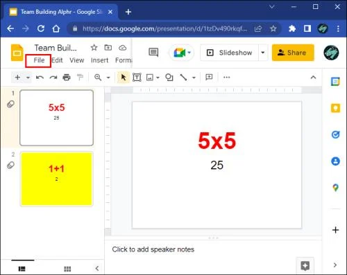 Как да повторите Google Slides