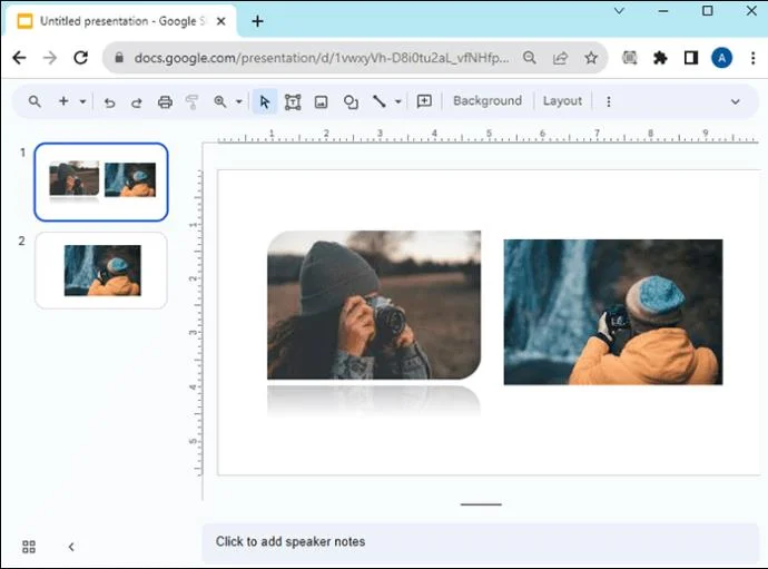 Как да промените формата на изображение в Google Презентации