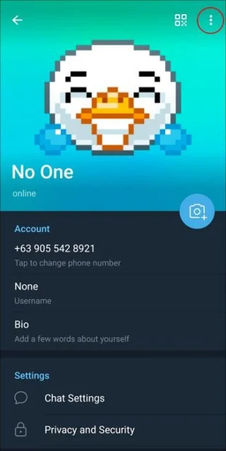 Πώς να διαγράψετε φωτογραφίες προφίλ στο Telegram