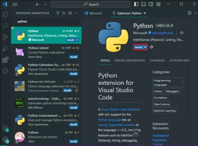 Как да инсталирате NumPy във VS Code