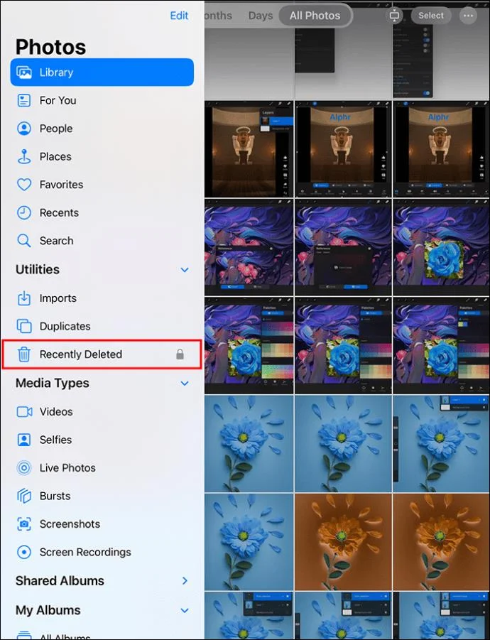 Как да изтриете албуми на iPad