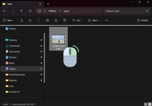 Hvernig á að spila .MOV á Windows