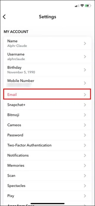 Snapchat: Πώς να αλλάξετε αριθμούς