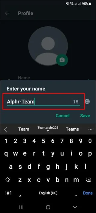 Как да добавите име в WhatsApp