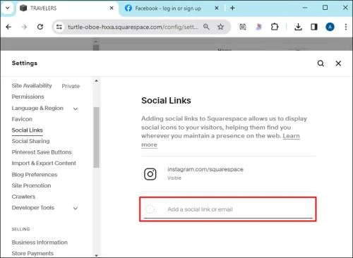 Как да свържете социални медии в Squarespace