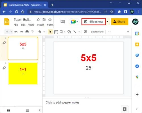 Как да повторите Google Slides