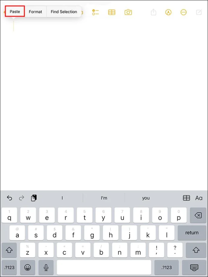 Как да изчистите клипборда на iPad