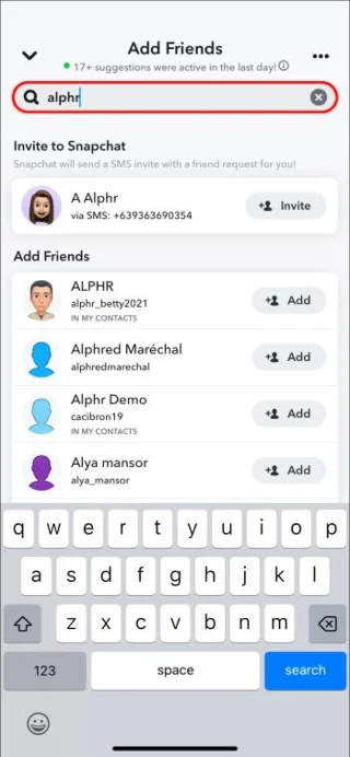 Πώς να βρείτε διαγραμμένους φίλους στο Snapchat