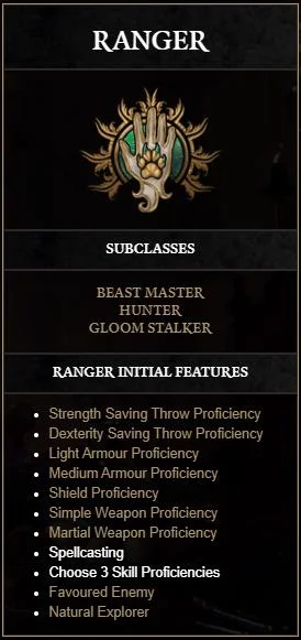 Όλες οι τάξεις στο Baldur'S Gate 3