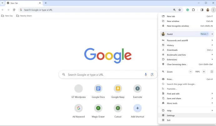 Как да изчистите бисквитките в Google Chrome