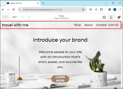 Как да промените името на уебсайт в Squarespace