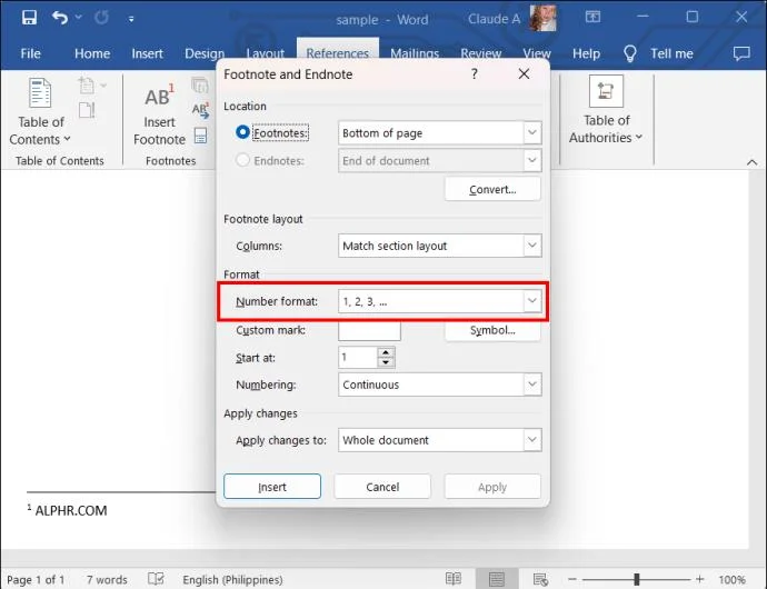 Как да добавите бележки под линия в Microsoft Word