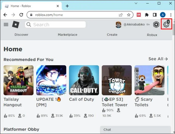 Как да изключите безопасния чат в Roblox