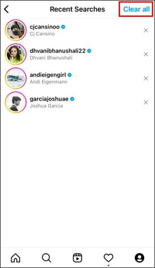 Как да нулирате страницата за изследване на Instagram