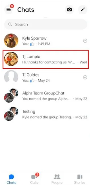 Как да видите часа на съобщението в Messenger