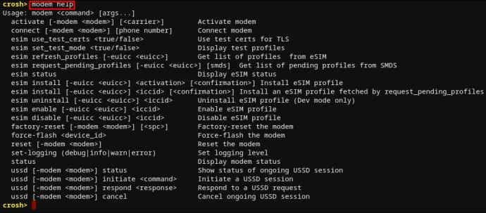 CROSH команди – ръководство за вашия Chromebook