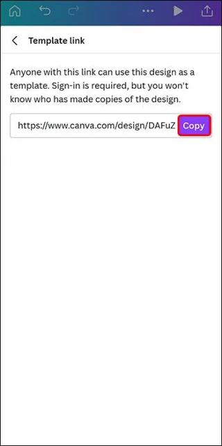 Как да споделите шаблон в Canva