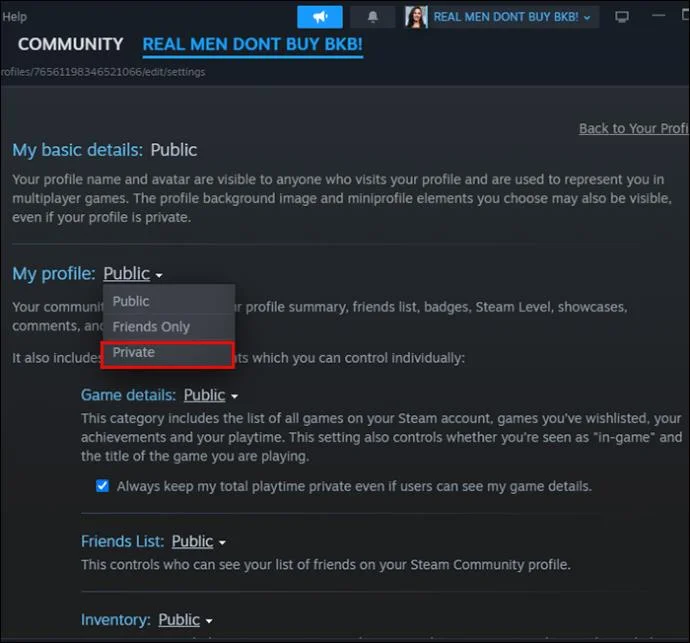 Πώς να κρύψετε τη δραστηριότητα στο Steam