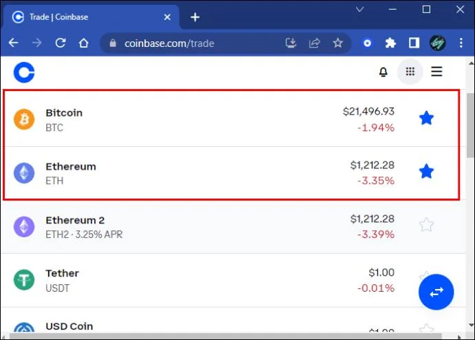 Как да намерите адреса на вашия портфейл в Coinbase