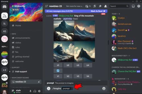 Πώς να δημιουργήσετε Τέχνη AI με το Midjourney