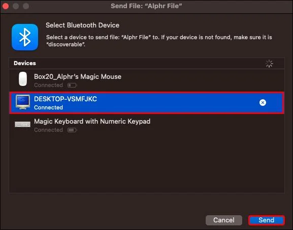 Як надсилати файли з Mac на Windows і навпаки за допомогою Bluetooth
