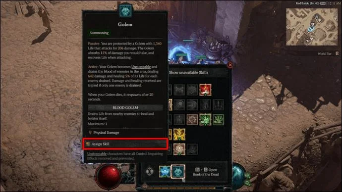 Πώς να καλέσετε το Golem στο Diablo 4