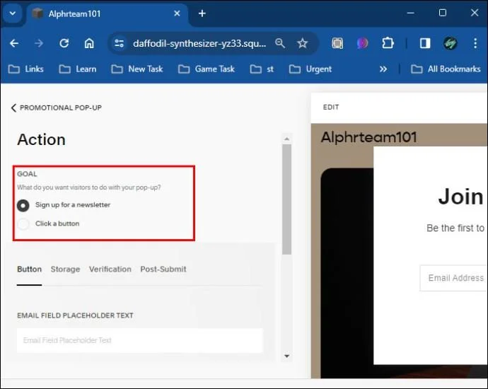 Πώς να προσθέσετε αναδυόμενα παράθυρα στο Squarespace