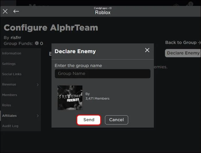 Как да направите група в Roblox