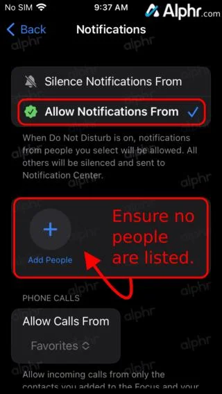 Как да коригирате звъненето на IPhone, когато е зададено „Не безпокойте“.