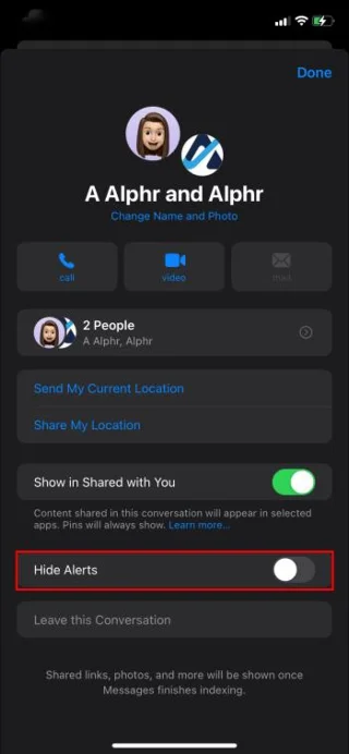 Как да скриете предупрежденията за IMessage