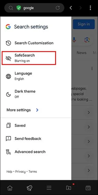 Как да изключите SafeSearch