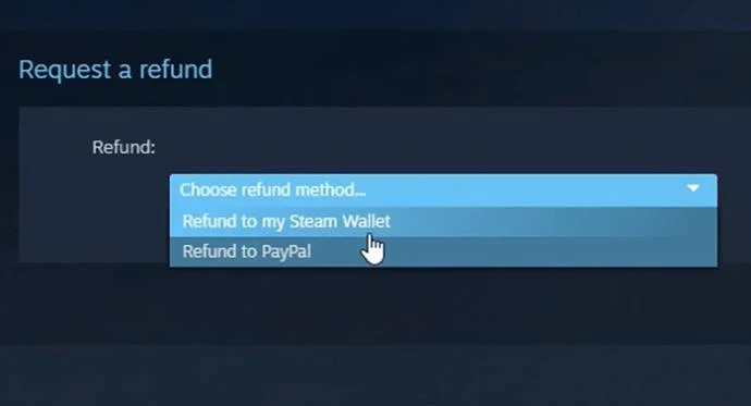 Как да получите възстановяване на сумата за DLC в Steam