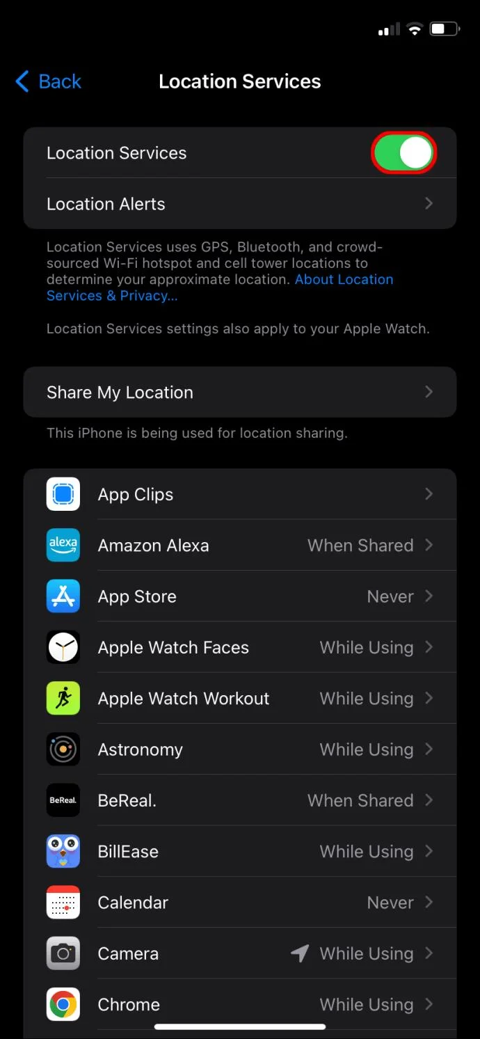 Как да изключите услугите за местоположение на IPhone