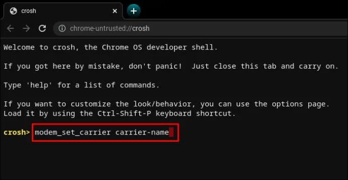 CROSH команди – ръководство за вашия Chromebook