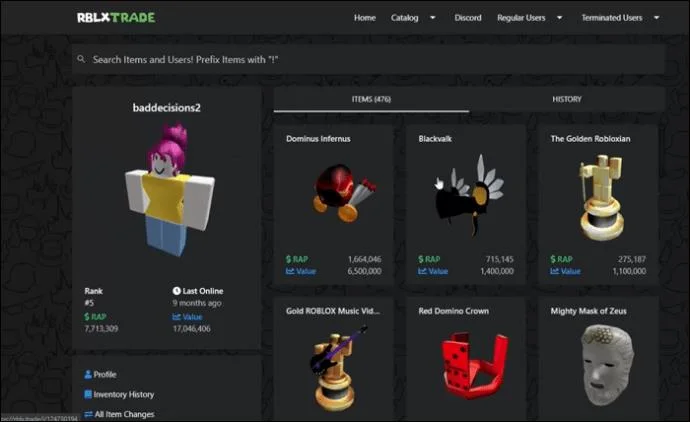 Как да видите забранени акаунти в Roblox