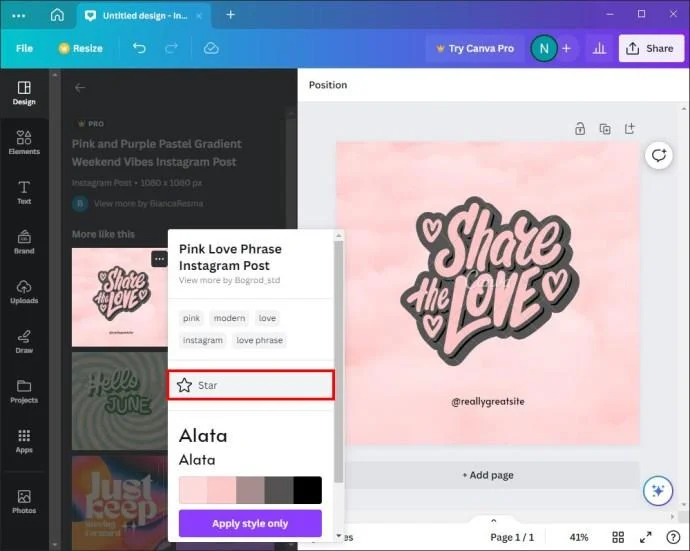 Как да добавите снимка към рамка в Canva