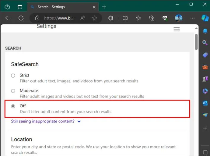 Как да изключите SafeSearch