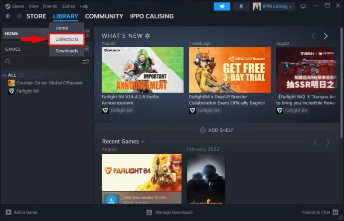 Как да направите колекция в Steam