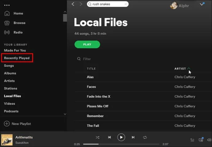 Как да изчистите списъка с наскоро възпроизведени в Spotify